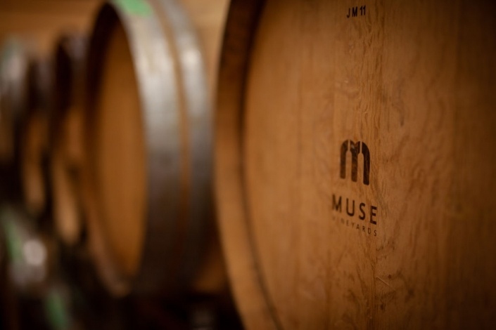 Barrels in the Winery